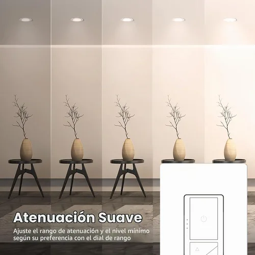 Vista 5 de Feit Electric - Interruptor de luz inteligente WiFi regulable con control remoto, unipolar/3 vías/4 vías, control de voz con Alexa y Google Asst