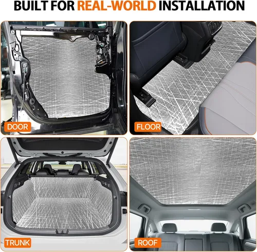 Vista 7 de Storystore Alfombrilla amortiguadora de sonido para coche, 197mil 10.8sqft