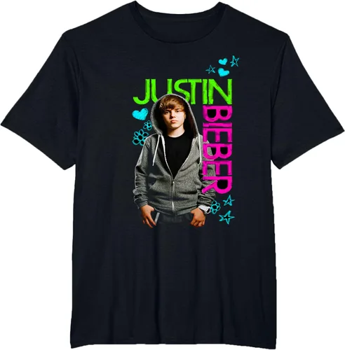 Vista 4 de Camiseta negra oficial de Justin Bieber S