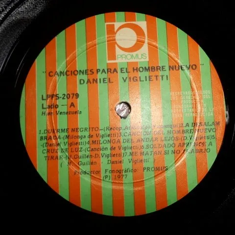 Vista 4 de Canciones para el Hombre Nuevo, Daniel Viglietti. LP Vinyl