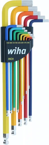 Vista 9 de Wiha 66979 Juego de 35 piezas de bandeja de llaves ErgoStar en forma de L - Hex métrico, Hex SAE, Torx
