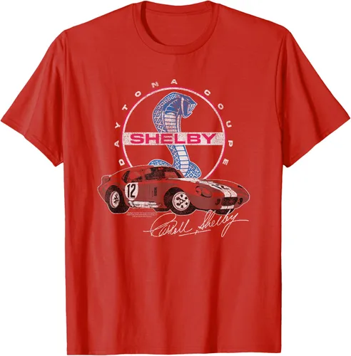 Vista 17 de Carroll Shelby Daytona Coupe Circle Logo Camiseta, Gris