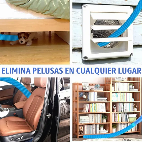 Vista 5 de Kit de limpiador de ventilación de secadora de 5 piezas, accesorio universal para manguera de vacío y cepillo flexible para limpieza rápida