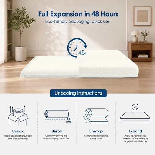 Vista 15 de SCHNAUZER HOME Colchón para cuna, colchón de espuma viscoelástica transpirable de doble cara para bebés y niños pequeños con funda extraíble
