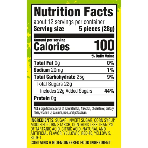 Vista 2 de SOUR PATCH KIDS Big Kids Soft & Chewy Candy, tamaño compartido, 12 onzas