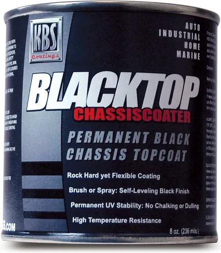 Vista 4 de KBS Coatings 8402 OEM Negro Satinado BlackTop Pintura para Chasis - 1 Cuarto
