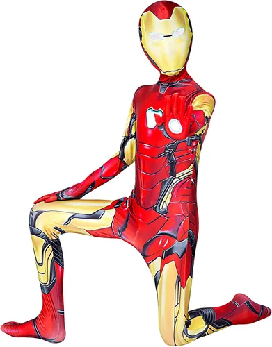 Vista 2 de LISUNO Superhero Kids Bodysuit Costumes Halloween Cosplay Costumes