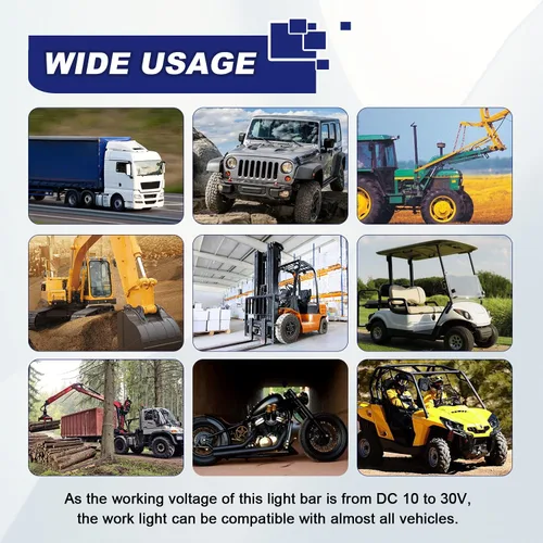 Vista 9 de ASLONG 4 unidades de luces LED estroboscópicas de 4 pulgadas, blanco/amarillo ámbar, barra de luz LED antiniebla de conducción con abrazadera