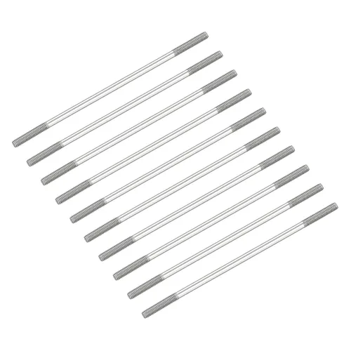 Vista 23 de METALLIXITY Tornillos de doble extremo (rosca M3, 0.787 in de longitud), 20 unidades, acero inoxidable 304, pernos de varilla roscados dobles