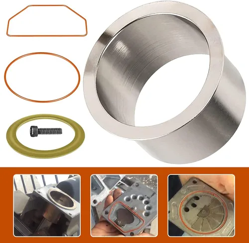 Vista 2 de K-0650 Kit de reemplazo de manguito de compresor de aire y anillo de compresión perfectamente adecuado para Craftsman DeVilbiss Porter Cable