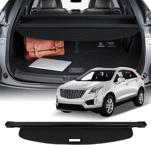 Vista 11 de SCITOO Cubierta de carga para 2019-2024 compatible con Cadillac XT4 2.0L retráctil para maletero trasero, cubierta de seguridad para equipaje
