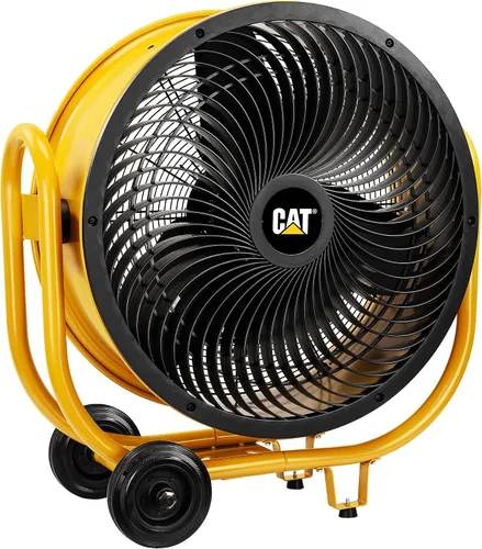Vista 8 de CAT Ventiladores - Ventilador de tambor industrial de alta velocidad de 24 pulgadas de grado industrial (amarillo, 3 en 1): 6,500 CFM, 3
