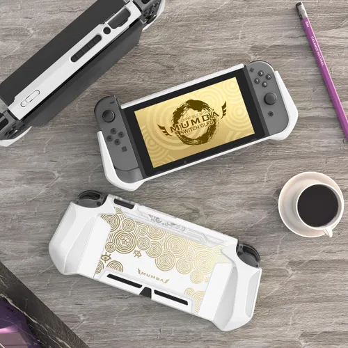 Vista 8 de Mumba Funda acoplable para Nintendo Switch, serie Blade TPU Grip Funda protectora compatible con consola Nintendo Switch y controlador Joy-Con