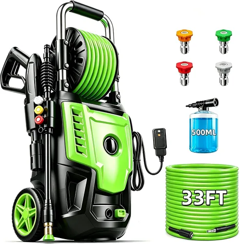 Vista 8 de Lavadora a presión eléctrica 4800 PSI 4.0GPM Lavadora de alta potencia Azul