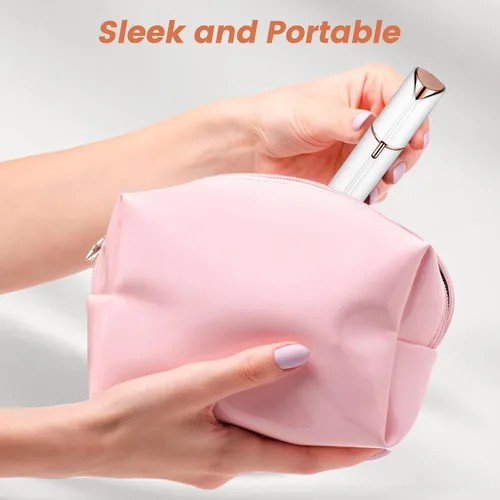 Vista 5 de Removedor de vello facial para mujeres, afeitadora para mujeres sin dolor, afeitadora facial - Mini removedor de pelo, afeitadora eléctrica portátil