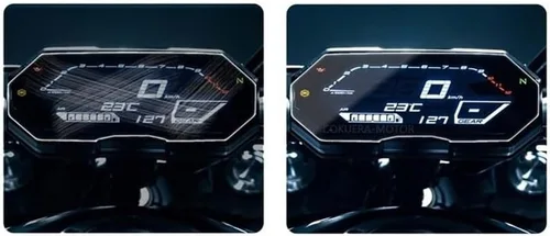 Vista 5 de Película antiarañazos para Yam & aha MT-07 FZ-07 2021 2022 Protector de pantalla de racimo de motocicleta 2Sets
