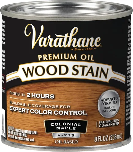Vista 37 de 1 cuarto de galón Rust-Oleum Brands 211728H Gunstock Varathane - Tinte para madera interior a base de aceite (paquete de 2)