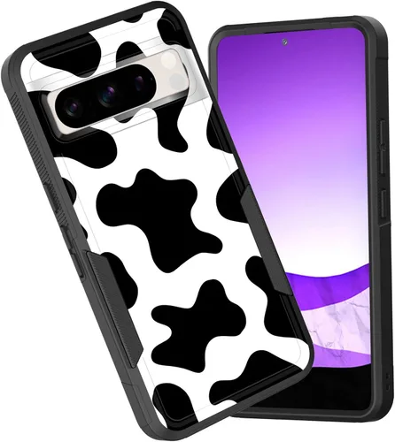 Vista 81 de Funda para Pixel 6A, funda híbrida de doble capa resistente a prueba de golpes de policarbonato duro de silicona suave TPU para Google Pixel 6A