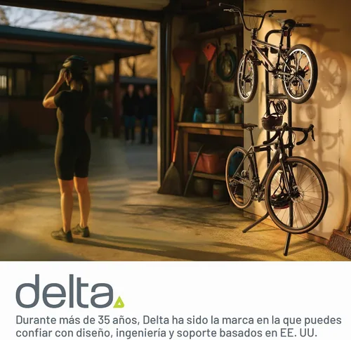 Vista 7 de Delta Cycle DeltaGravity Connect 2 Portabicicletas – Gravity totalmente ajustable para bicicletas de carretera, MTB e híbridas – Portabicicletas