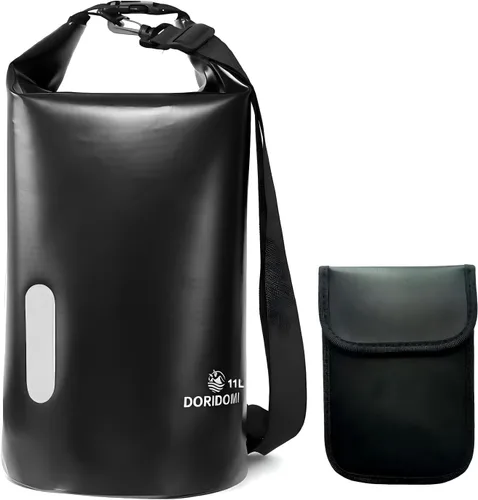 Vista 9 de Bolsas Faraday - Bolsa seca 15L negra impermeable con protección EMP, bolsa de blindaje de señal RFID para seguridad de productos electrónicos