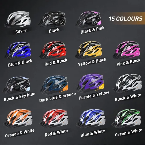 Vista 2 de JBM Casco de bicicleta, casco de bicicleta para hombres y mujeres, casco de bicicleta para adultos con visera