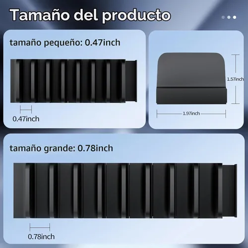 Vista 5 de Organizador modular de alicates para cajón de caja de herramientas, soporte de alicates para garaje Negro