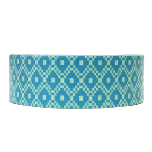 Vista 16 de Wrapables Cinta adhesiva Washi de patrones coloridos, cinta aguamarina