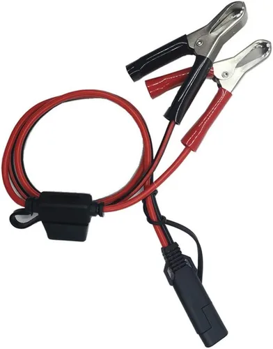 Vista 7 de Clips SAE a Cocodrilo – Abrazadera de cargador de batería de 2 pies, cable de extensión de cargador de goteo de 12 V-24 V, cable de extensión