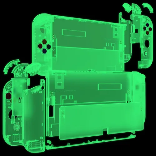 Vista 63 de eXtremeRate DIY Full Set Shell for Nintendo Switch OLED, Replacement Console Back Plate & Kickstand, Custom NS Controller Housing with Full Set