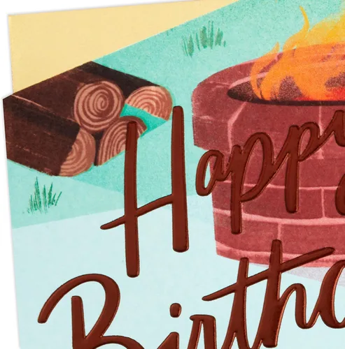 Vista 5 de Hallmark Tarjeta de cumpleaños para hombre (Barbacoa) (5RZB2036)