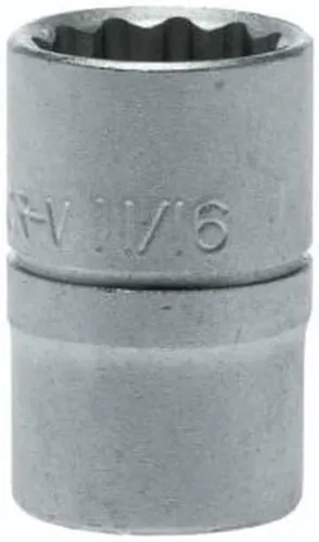 Vista 10 de Teng Tools Enchufe de cromo vanadio de 1 pulgada y 12 puntos SAE de 1/2 pulgada Herramienta mecánica Herramienta de mano - M120132-C