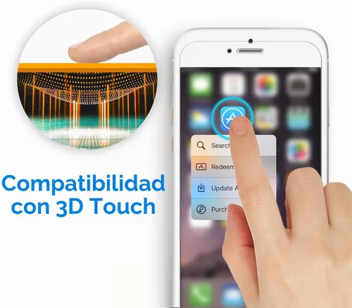 Vista 4 de JETech Protector de pantalla para iPhone 6s Plus/6 Plus, paquete de 2