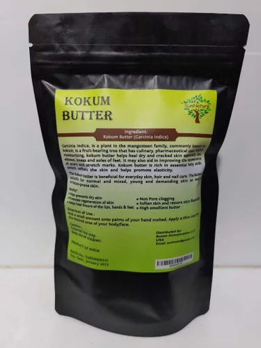 Vista 2 de Kokum Butter - Mantequilla ligera y firme, uso para hacer jabón, barras de loción, bálsamo labial, mantequilla corporal, sin aroma (4 onzas)