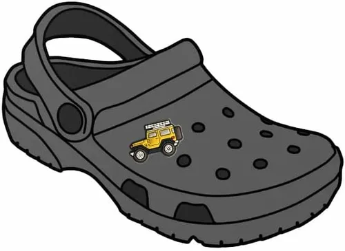 Vista 3 de CH4X4 Off Road - Dijes de PVC suave color amarillo FJ40, Caucho