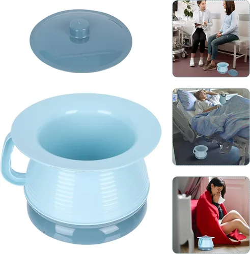 Vista 3 de Cabilock Botella de urinario para acampar al aire libre, urinarios de plástico para orinales, orinales para dormitorio, orinario de cabecera