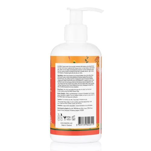 Vista 8 de Koji White Loción corporal Kojic Acid & Papaya - Exfoliante, hidratante, hidratante, cuidado de la piel para piel dañada por el sol, vegana, sin