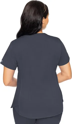 Vista 5 de Med Couture Touch - camisa de uniforme médico con cuello en V para mujer