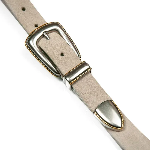 Vista 5 de Lucky Brand Cinturón de cuero inspirado en el oeste para mujer Clásico Patrimonio Americano Casual Vintage Vaquero