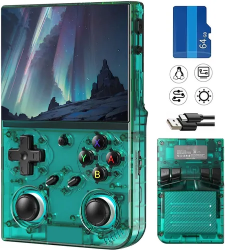 Vista 11 de Retro Handheld Game Console,Portable Game with 3.5 Inch IPS Screen,with 64G TF Card Pre-Installed 4353 Games Supports 5G WiFi Bluetooth HDMI and TV