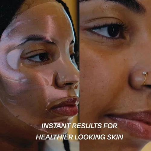 Vista 6 de KINDIA Mascarilla hidratante con niacinamida, mascarillas faciales para mujeres, cuidado de la piel, mascarillas faciales hidratantes aura goteo - 1