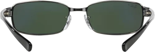 Vista 7 de Ray-Ban Lentes de sol rectangulares polarizados metálicos RB3364
