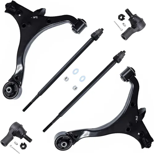 Vista 158 de Detroit Axle - Kit de extremo delantero para Chrysler 300 Dodge Charger 2011-2023 Challenger, 2 Lower Rearward Control Arms 2 Outer Tie Rods 2