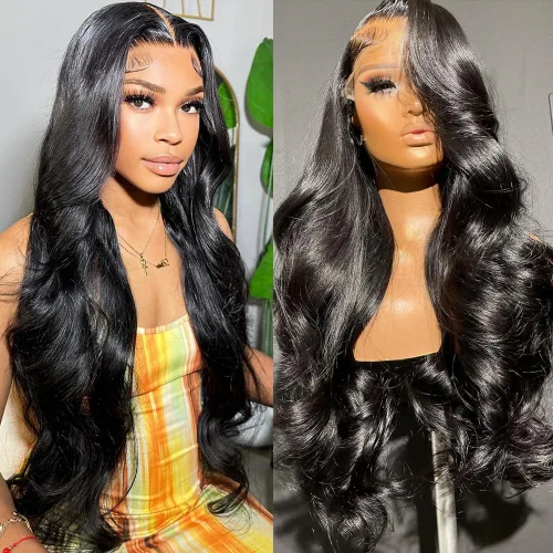 Vista 22 de Peluca Rubia Miel Cabello Humano Body Wave 13x6 Encaje Frontal Pelucas de Cabello Humano Para Mujeres Negras 22 Pulgadas