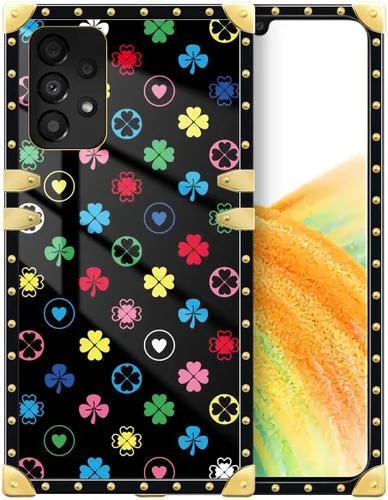 Vista 192 de Funda compatible con Samsung Galaxy A03S 4G, TPU suave de lujo y parte trasera de policarbonato duro para niñas y mujeres, funda protectora a prueba