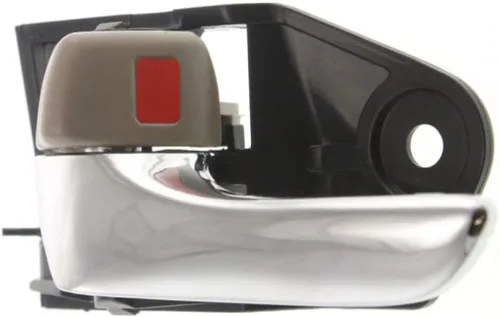 Vista 6 de Para Toyota Avalon 2005-2012 Manija de puerta interior delantera o trasera, lado del conductor palanca cromada Con botón de bloqueo de puerta