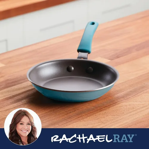 Vista 6 de Rachael Ray Cook + Create - Sartén antiadherente de 8.5 pulgadas, Agave Azul
