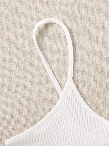Vista 3 de Floerns Camisola sin mangas con estampado de letras para mujer