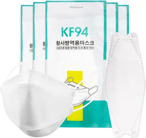 Vista 9 de 50/100 Pack KF94 Face_Covers, Color mask，Black Mask，4-Layer mask Independent packaging,outdoor Daily Use