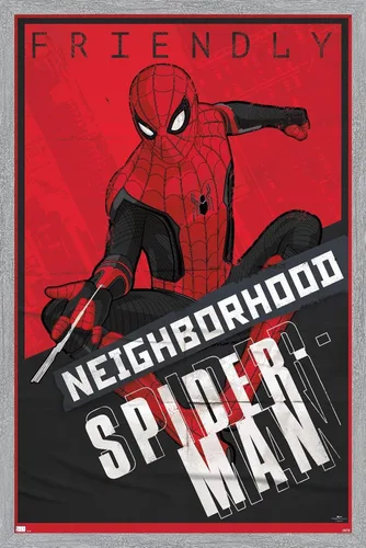 Vista 12 de Trends International Marvel Spider-Man: No Way Home - Póster de pared, 22.4 pulgadas de largo x 14.7 pulgadas, versión enmarcada en madera
