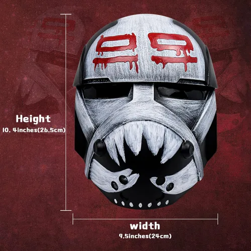 Vista 3 de Casco de Wrecker SW Clone Trooper Wrecker Máscara Cosplay Props, resina